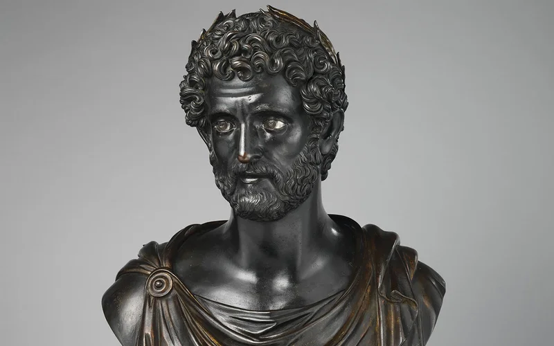 A bust of the Emperor Antoninus Pius