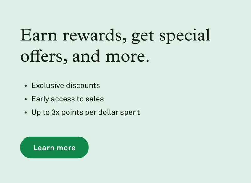 Join the Inner Circle to earn rewards, get special offers, and more.
