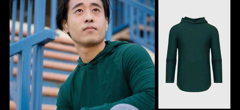 Evergreen Heather Active Hoodie