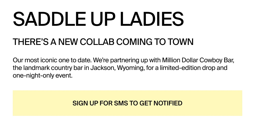 Subscribe to SMS for first access