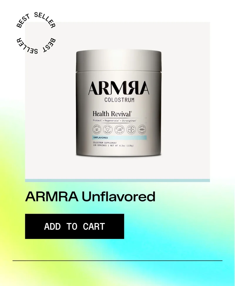 ARMRA Colostrum Health Revival (Unflavored) — Best Seller. Add to cart.