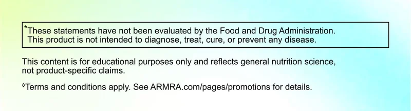 FDA disclaimer stating the product is not intended to diagnose, treat, cure, or prevent disease.