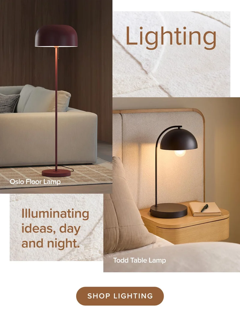 Shop lighting.
