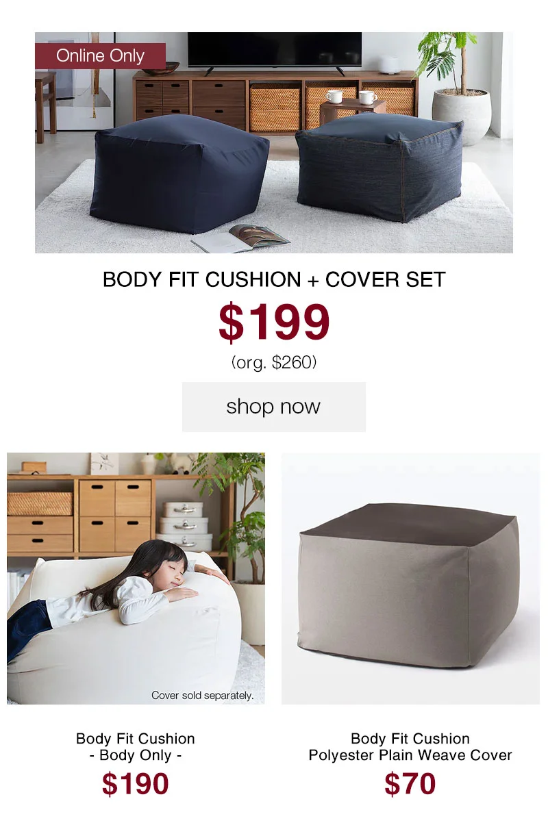 Shop Body Fit Cushion + Cover Set
