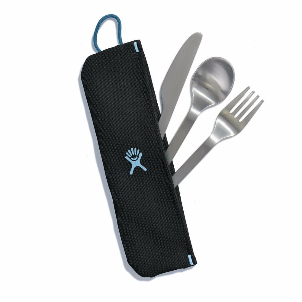 Image of Flatware Set - Stainless/Black