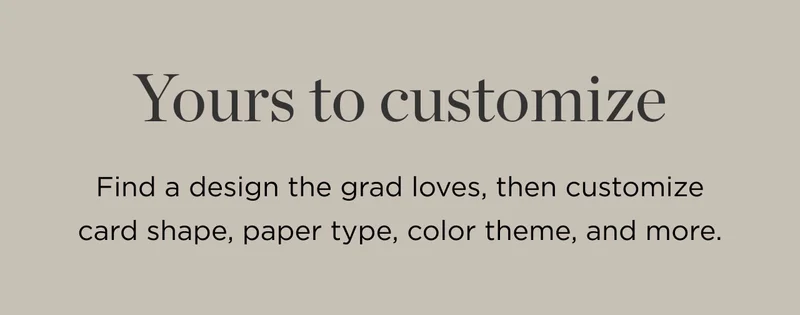 Yours to Customize