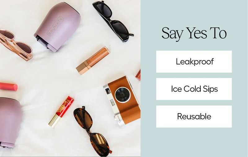 Say Yes To: Leakproof, Ice Cold Sips, Reusable