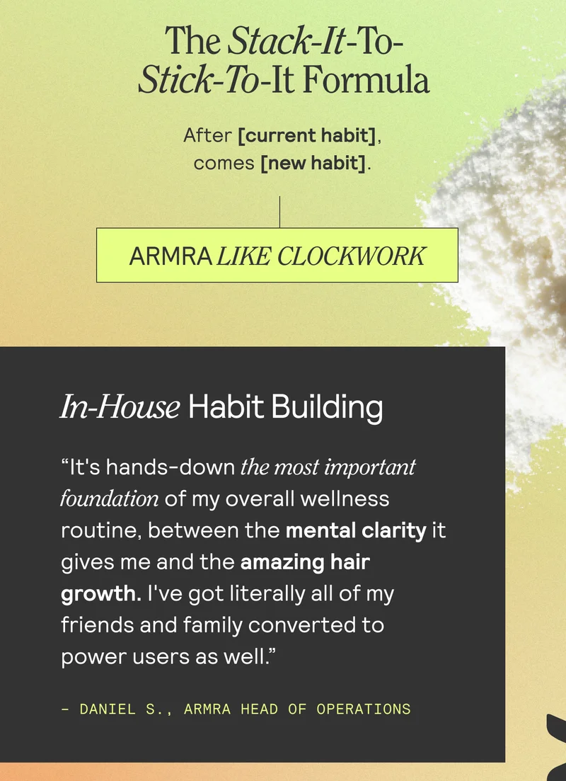The Stack-it-to-stick-it formula