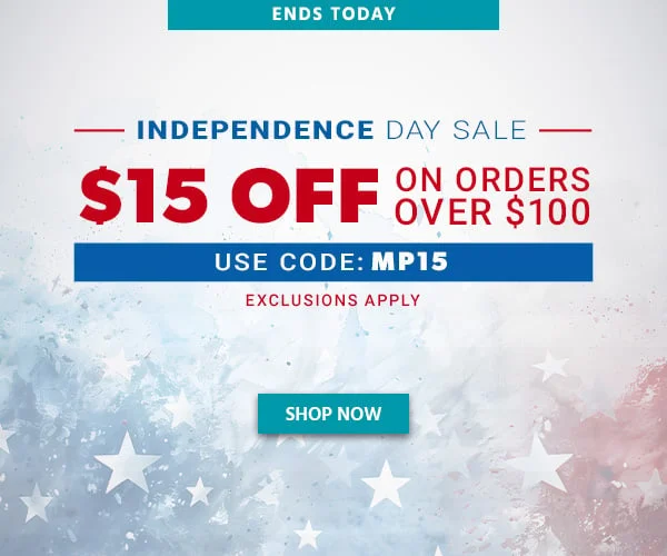 Ends Today Independence Day Sale $15 OFF On Orders Over $100 Use Code: discount code Exclusions Apply Shop Now