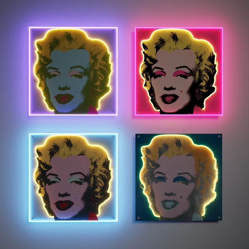 Image of Marilyn Deluxe by Andy Warhol - LED neon sign