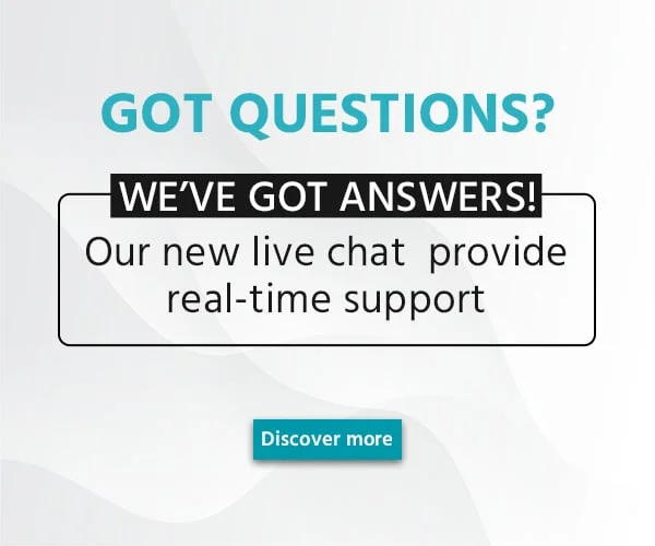 Got Questions? We’ve Got Answers! Our New Live Chat Features Are Here To Provide Real-time Support. Start Chat Now.