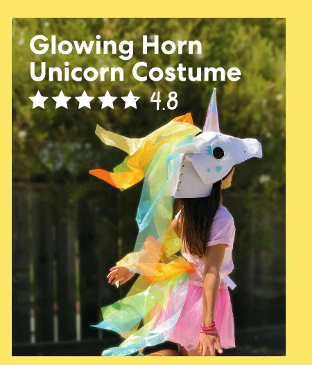 Glowing Horn Unicorn Costume