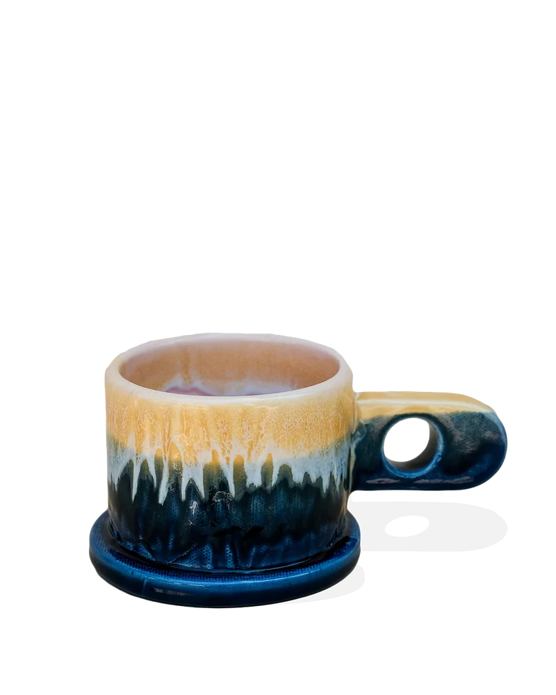 Image of Navy Double Dip Mug by Peter Shire