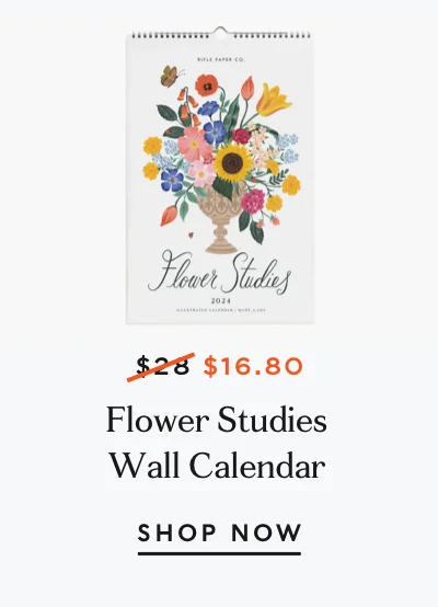 2024 Flower Studies Wall Calendar