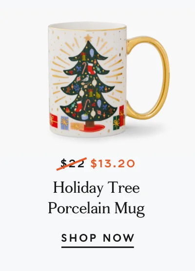 Holiday Tree Porcelain Mug
