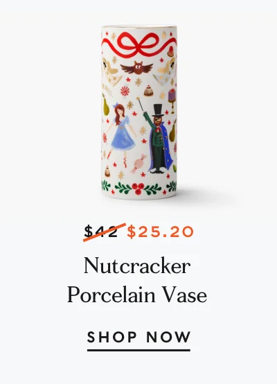 Nutcracker Porcelain Vase