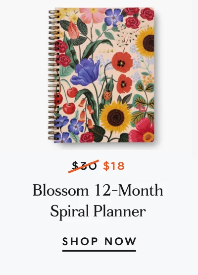 Blossom 12-Month Spiral Planner