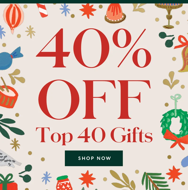 40% Off Top 40 Gifts
