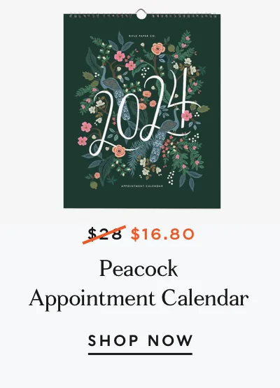 2024 Peacock Appointment Calendar