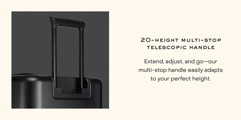 20-height multi-stop telescopic handle