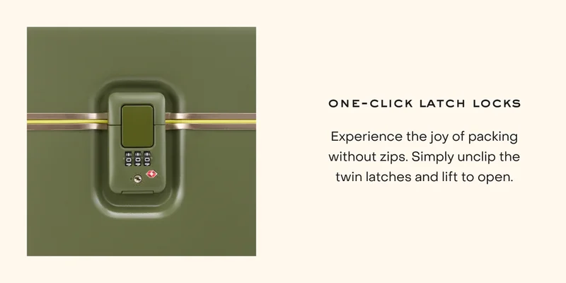One click latch locks