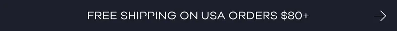 Free shipping on USA orders $80+