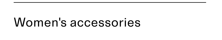 Womens accessories