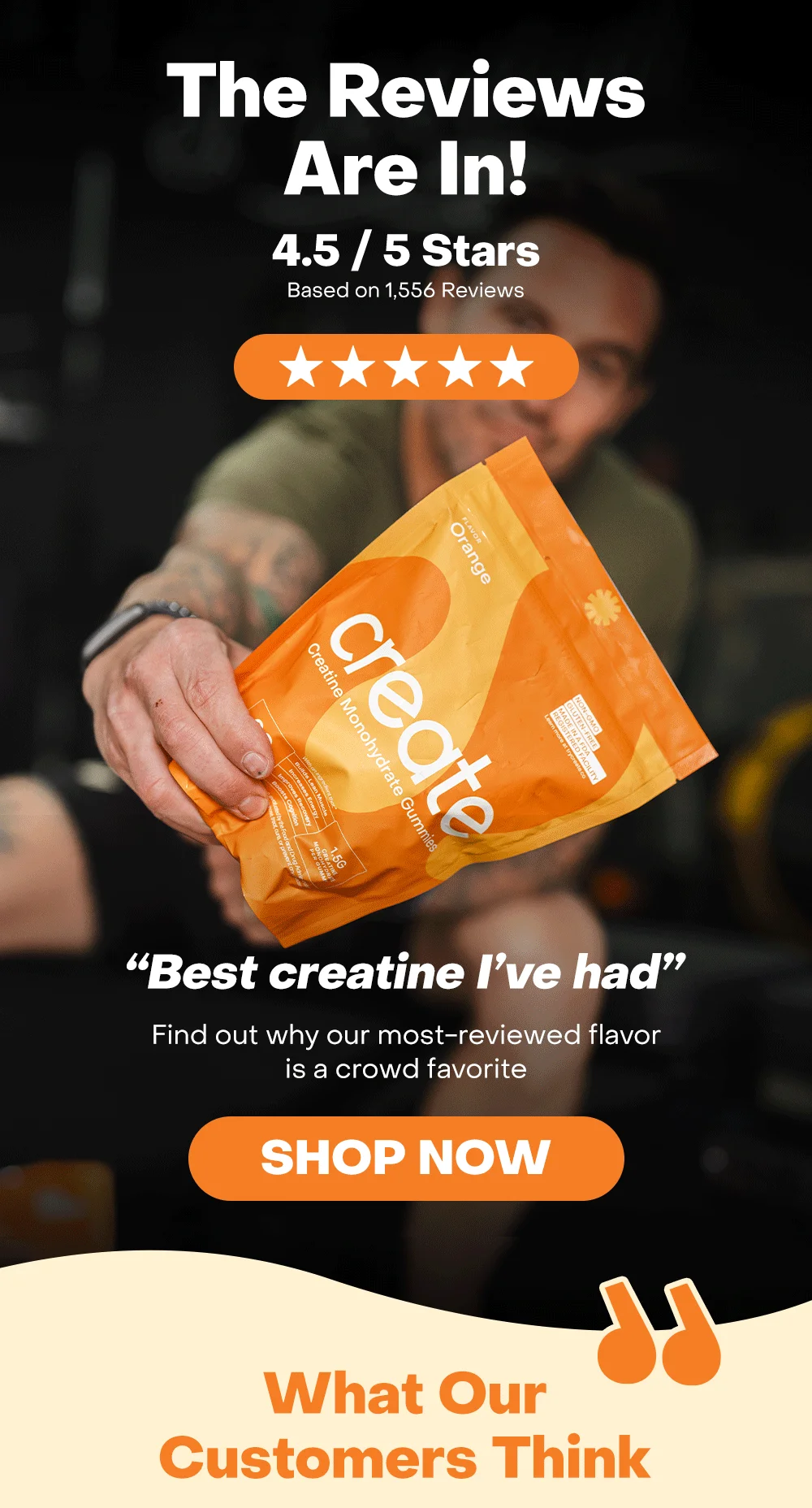 "The Best Creatine I've Had" –&nbsp;see what people think about our original flavor!