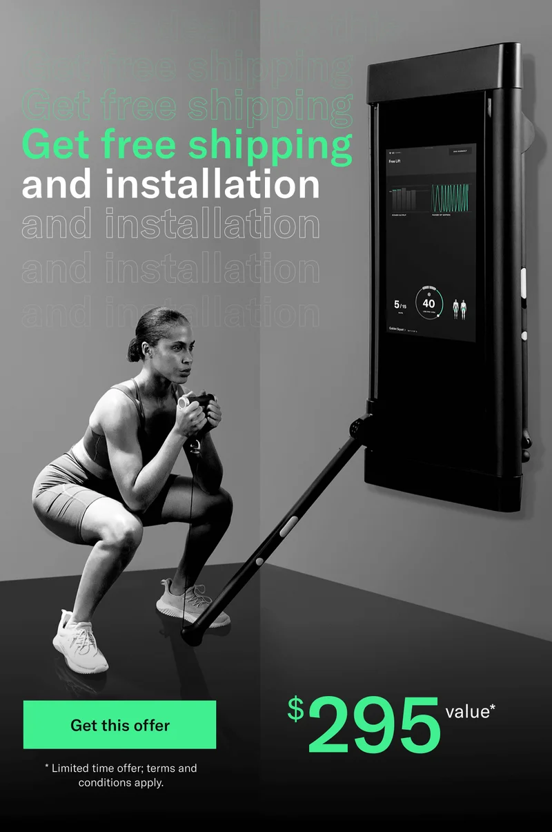 Header: Get free shipping and installation Offer: $295 value* CTA: Get this offer Legal: *Limited time only; $295 value; terms and conditions apply.