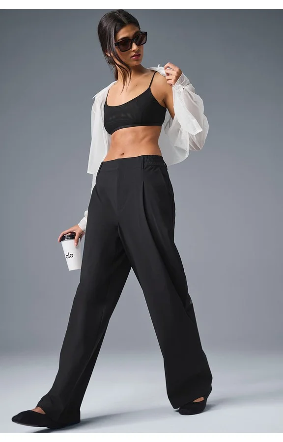 High-Waist Pursuit Trouser (Regular) - Black - Black / XS / Regular 30"