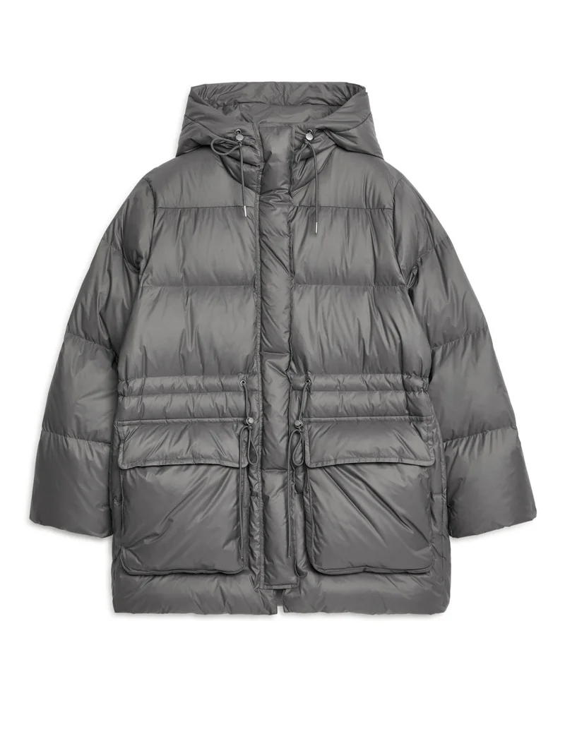 Drawstring Down Jacket
