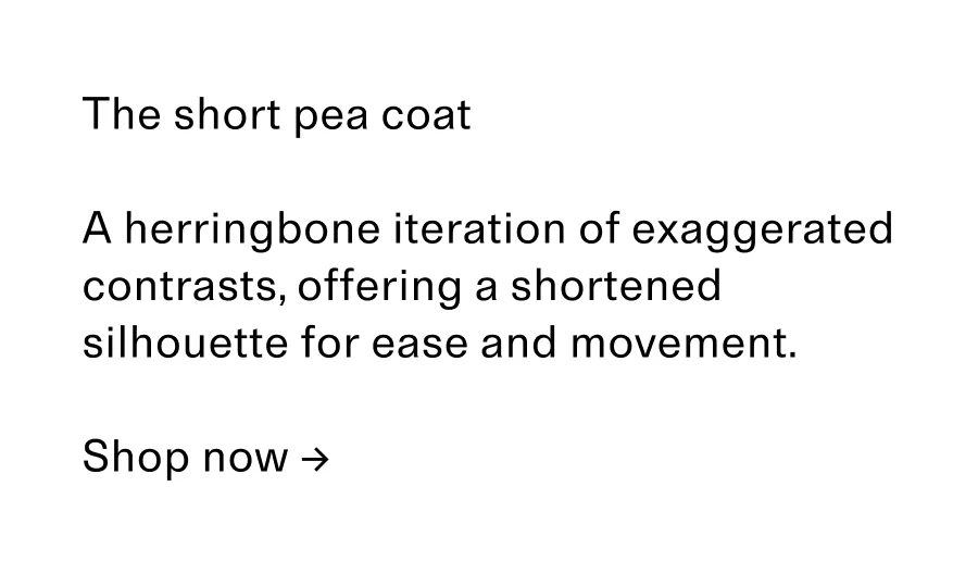 The short pea coat Shop now