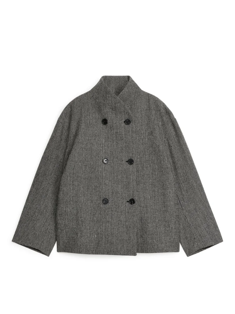 Shawl-Collar Wool Jacket