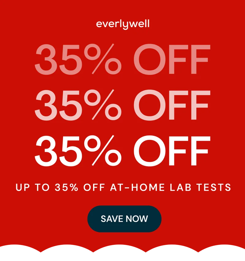 up to 35% OFF at-home lab tests