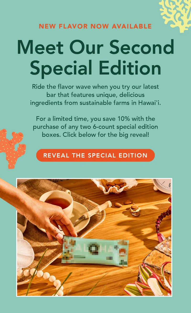 New flavor now available: meet our second special edition bar