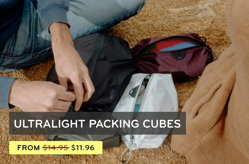 Ultralight packing cubes