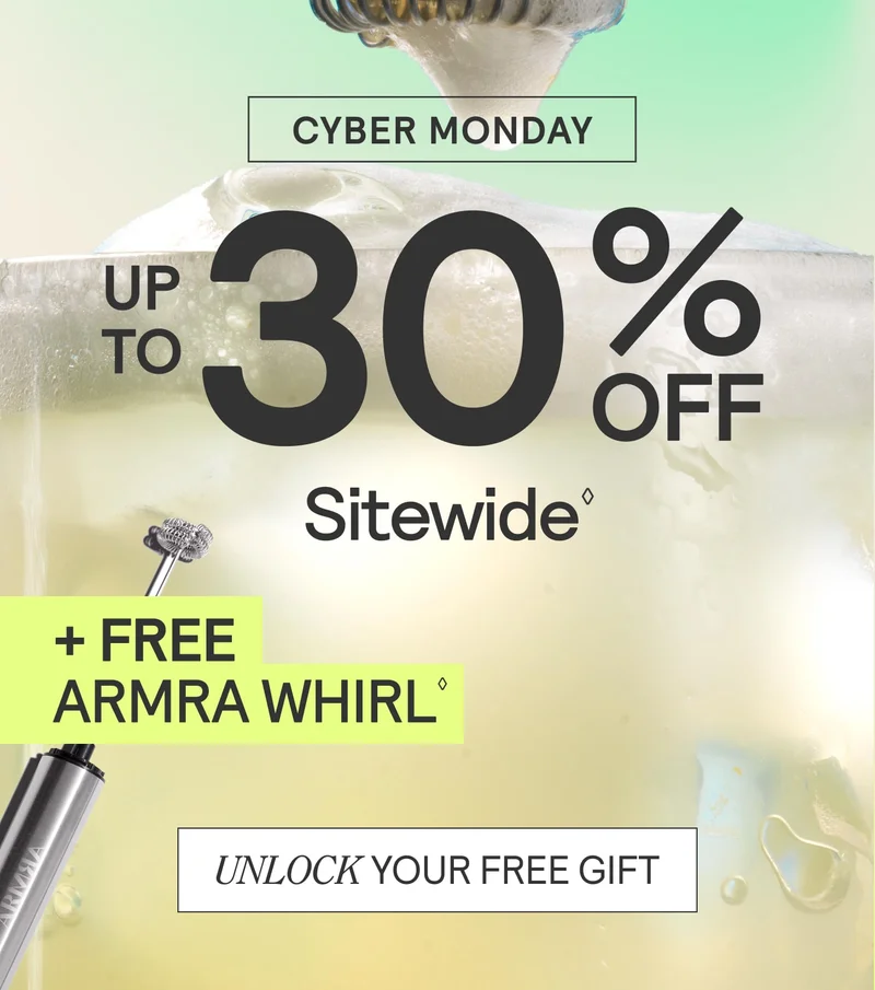 Cyber Monday - Up to 30% off Sitewide + Free Armra Whril - Unlock Your Free Gift. Image shows ARMRA whirl in use. Cyber Monday - Up to 30% off Sitewide + Free Armra Whril - Unlock Your Free Gift. Image shows ARMRA whirl in use.