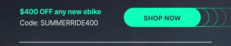 $400 OFF any new ebike