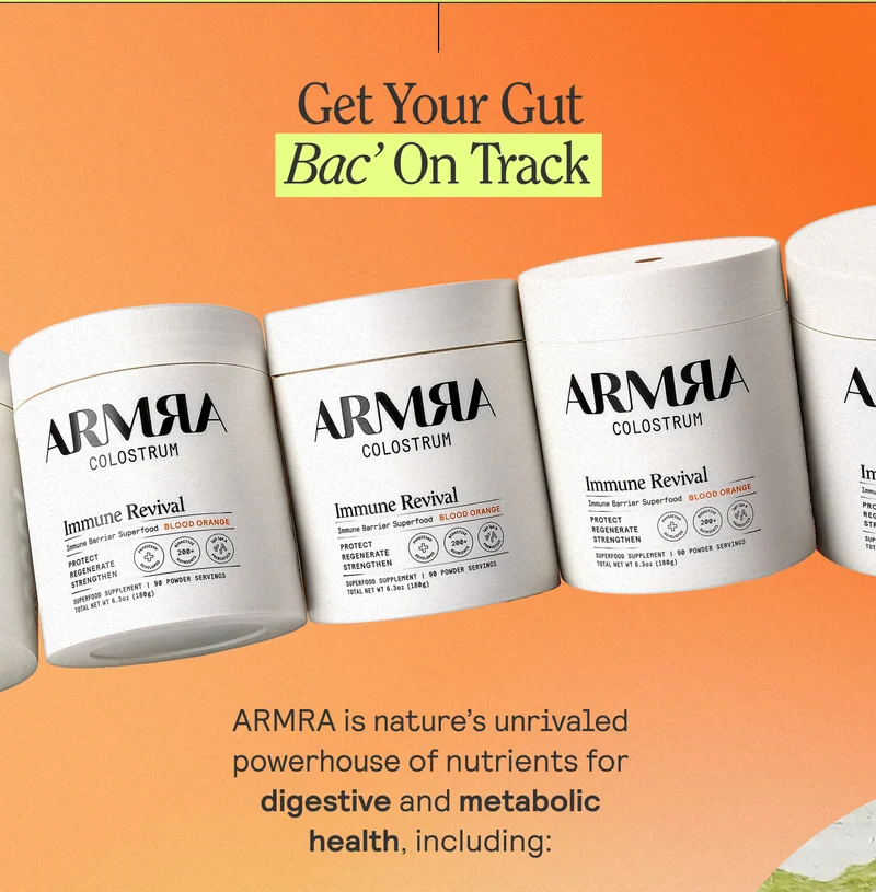 Get your gut bac' on the track