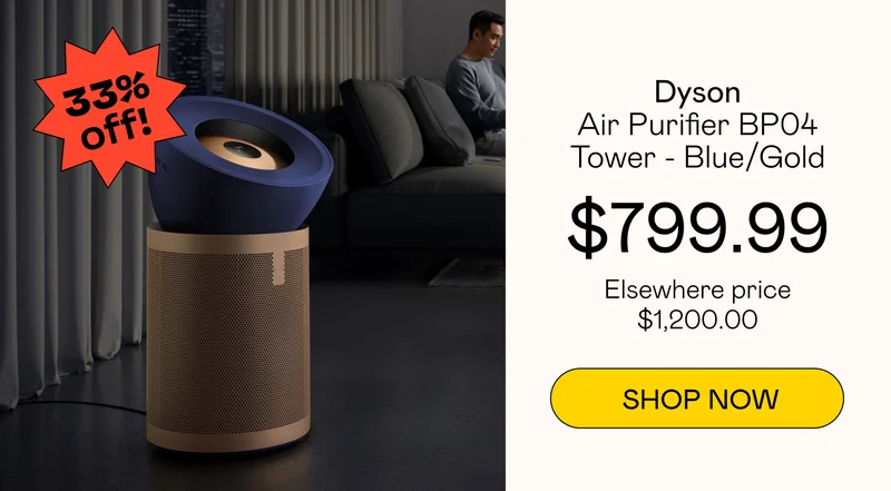 Air Purifier BP04 Tower - Blue/Gold | SHOP NOW