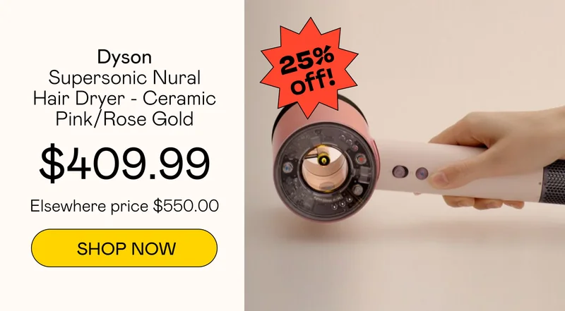 Supersonic Nural Hair Dryer - Ceramic Pink/Rose Gold | SHOP NOW