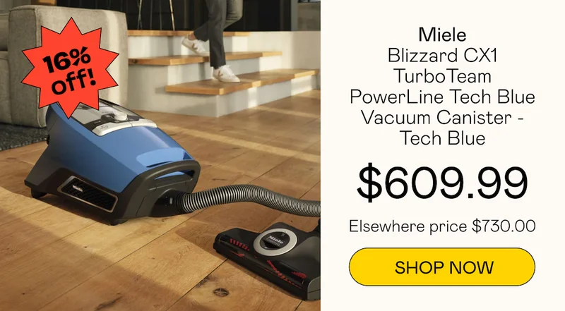 Blizzard CX1 TurboTeam PowerLine Tech Blue Vacuum Canister - Tech Blue | SHOP NOW