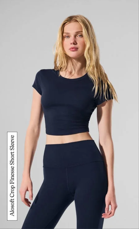Alosoft Crop Finesse Short Sleeve