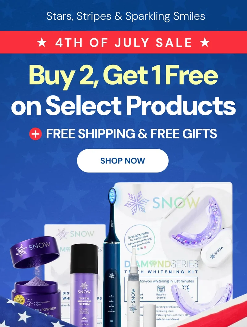 4th of July Sale BUY 2, GET 1 FREE on Select Products