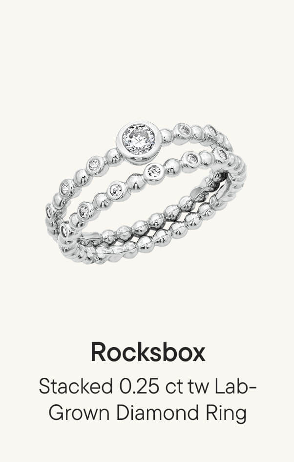 Stacked 0.25 ct tw Lab-Grown Diamond Ring