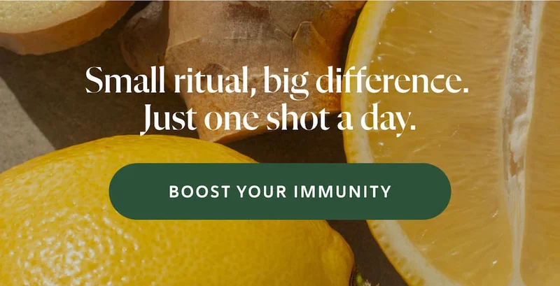 Small ritual, big difference - one shot a day.