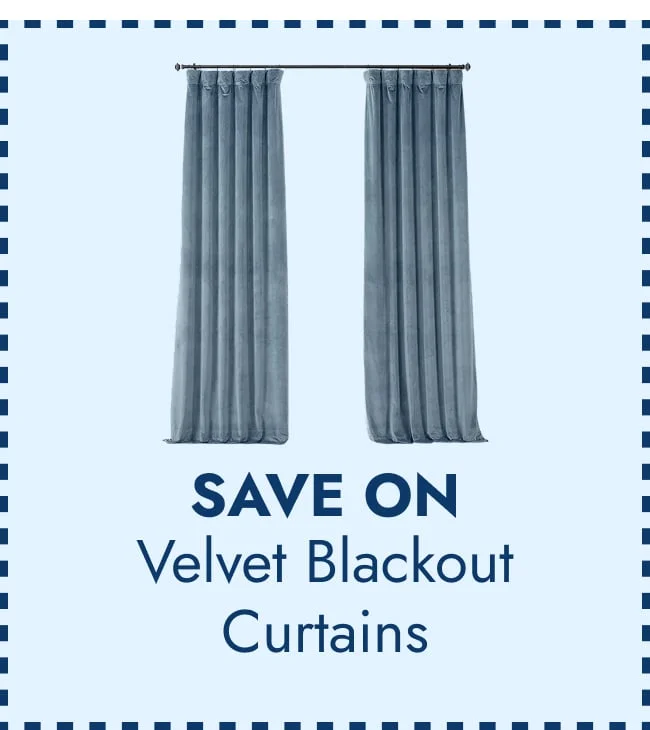 Plush Velvet Hotel Blackout Curtains