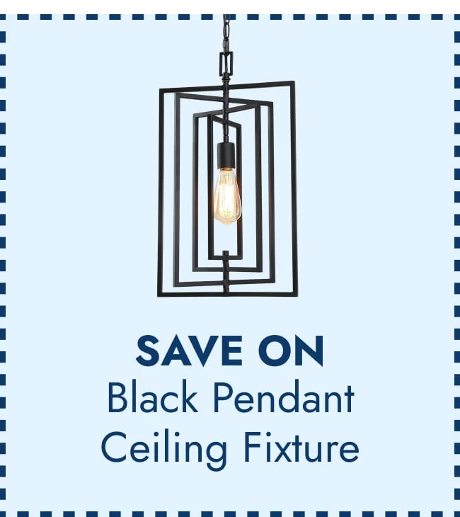 Kitchen Black Pendant Hanging Ceiling Fixture