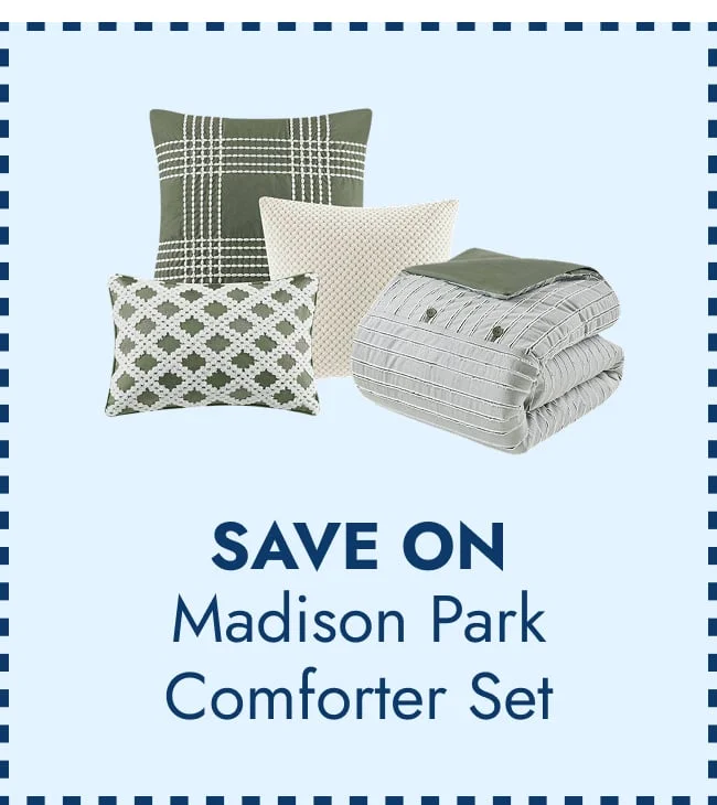 Madison Park Signature Essence Oversized Cotton Clipped Jacquard Comforter Set with Euro Shams and Throw Pillows