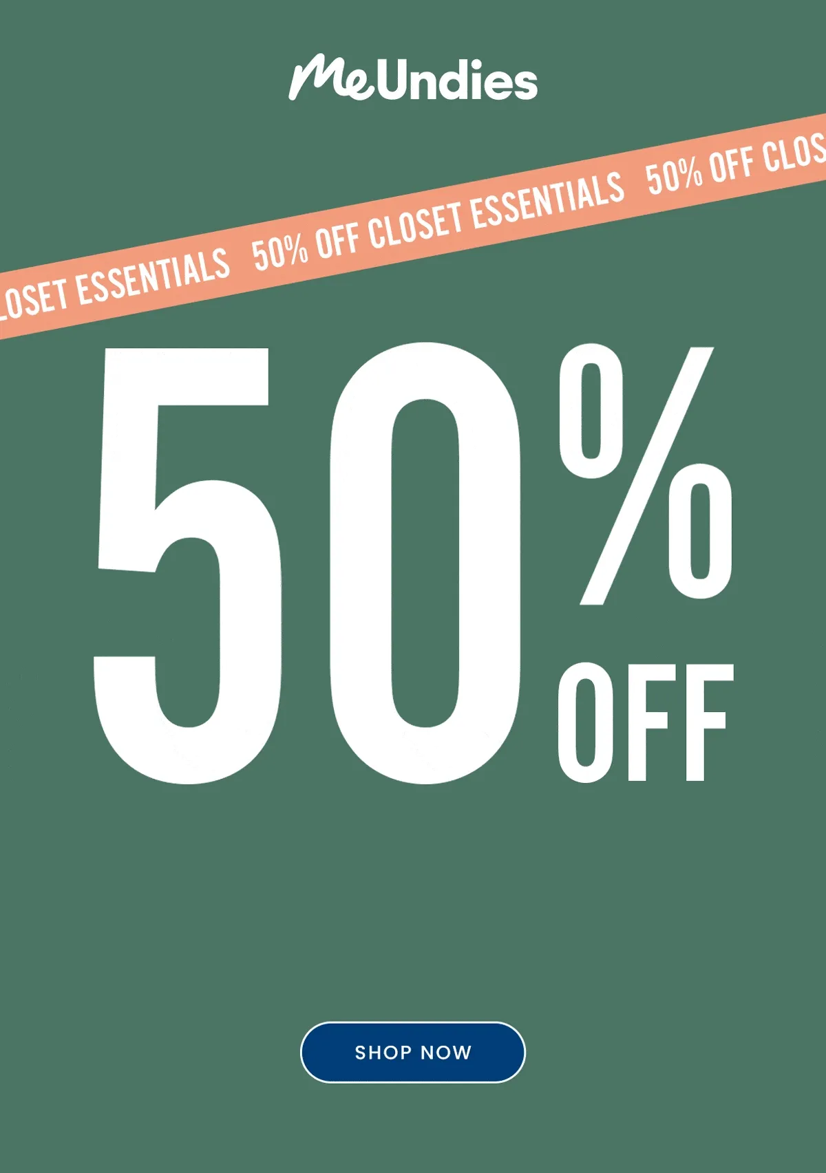 MeUndies | 50% off closet essentials | Shop now